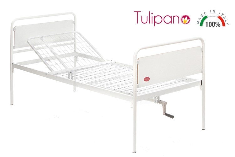 Letto Ortopedico Degenza a Manovella ad Uno Snodo